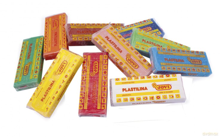 Jovi: JOVI Knete PLASTILINA farbsortiert, 10 F