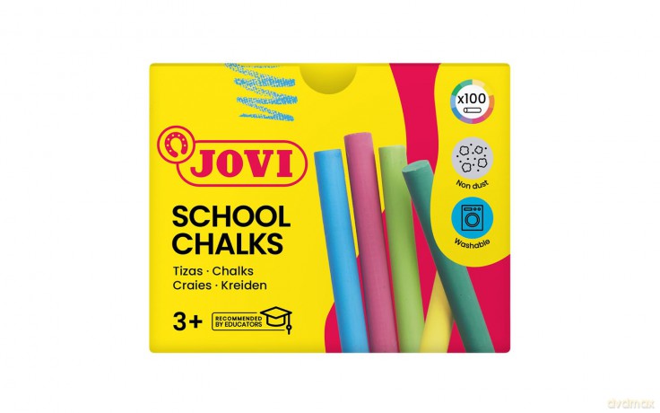 Jovi: JOVI School Chalks Kreide farbsortiert 1