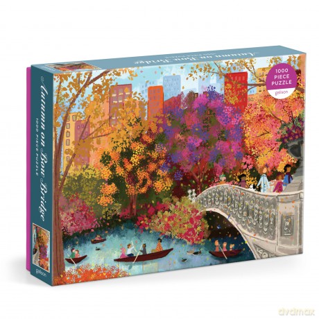 Joy Laforme Autumn on Bow Bridge 1000 Piece Puzzle [KSIĄŻKA]
