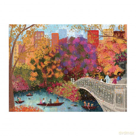 Joy Laforme Autumn on Bow Bridge 1000 Piece Puzzle [KSIĄŻKA]
