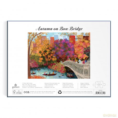 Joy Laforme Autumn on Bow Bridge 1000 Piece Puzzle [KSIĄŻKA]