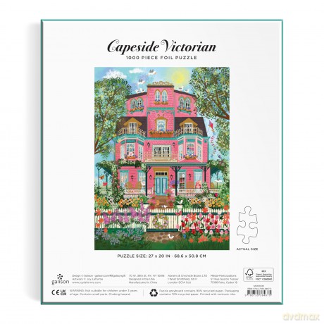 Joy Laforme Capeside Victorian 1000 Piece Foil Puzzle [KSIĄŻKA]