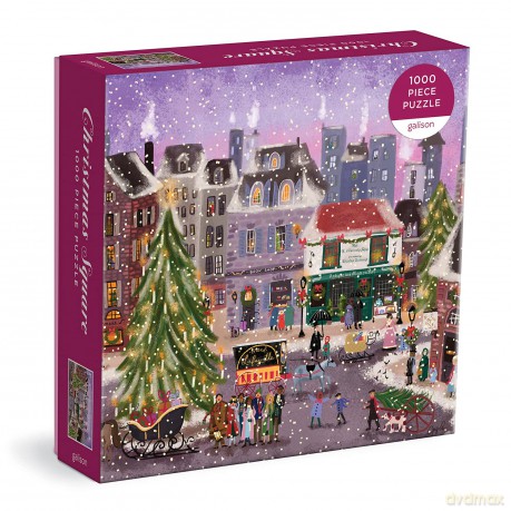 Joy Laforme Christmas Square 1000 Piece Puzzle in Square Box [KSIĄŻKA]
