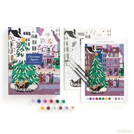 Joy Laforme Christmas Square 9 x 12 Paint by Number Kit [KSIĄŻKA]