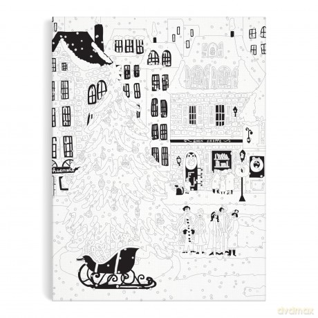 Joy Laforme Christmas Square 9 x 12 Paint by Number Kit [KSIĄŻKA]