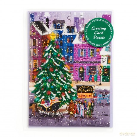 Joy Laforme Christmas Square Greeting Card Puzzle [KSIĄŻKA]