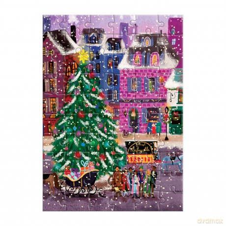 Joy Laforme Christmas Square Greeting Card Puzzle [KSIĄŻKA]