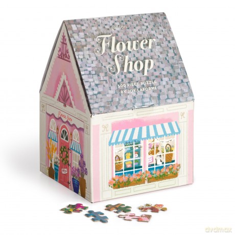 Joy Laforme Flower Shop 500 Piece House Puzzle [KSIĄŻKA]