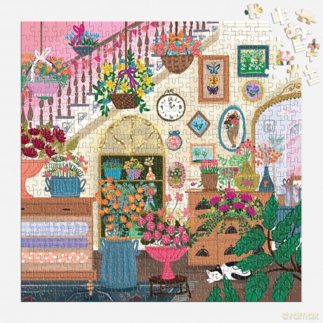 Joy Laforme Flower Shop 500 Piece House Puzzle [KSIĄŻKA]