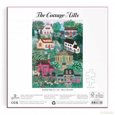 Joy Laforme The Cottage Hills 1000 Piece Puzzle in a Square Box [KSIĄŻKA]