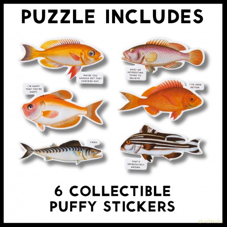 Judgy Fish 1000 Piece Puzzle [KSIĄŻKA]