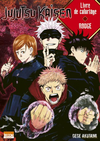 JUJUTSU KAISEN - Livre de coloriage roug