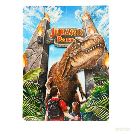 P.Derive: JURASSIC PARK - Gates - 3D WoodArts Post