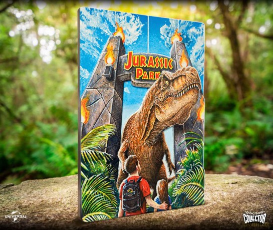 P.Derive: JURASSIC PARK - Gates - 3D WoodArts Post