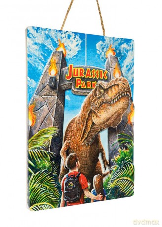 P.Derive: JURASSIC PARK - Gates - 3D WoodArts Post