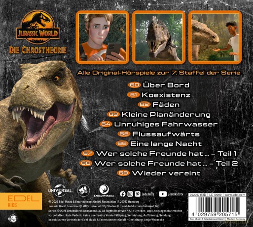 Jurassic World-Die Chaostheorie: Jurassic World-(7)(19-21)Hsp-Staffel [3CD]
