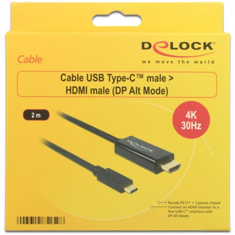 KAB USB-C > HDMI (ST-ST) 2m 4K 30Hz DeLO