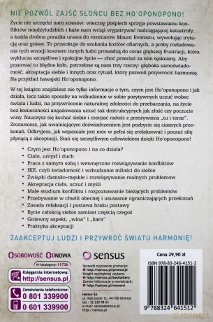 Ho'oponopono. Wprowadzanie wewnętrznej harmonii [KSIĄŻKA]