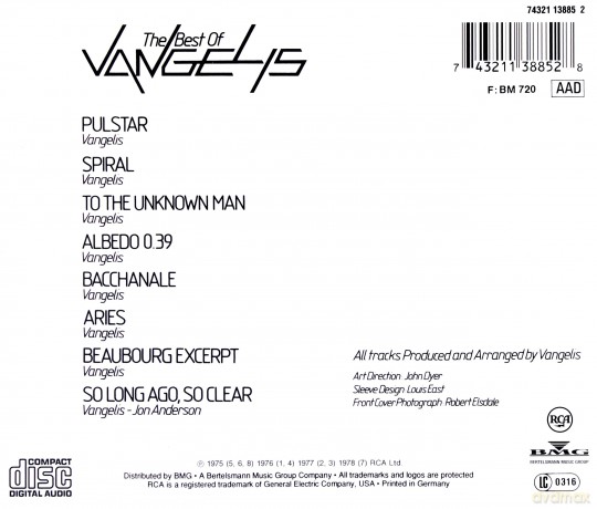 Vangelis: The Best Of Vangelis [CD]