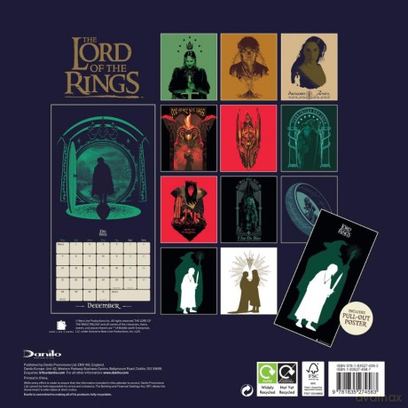 Kalender 2026 - Lord Of The Rings