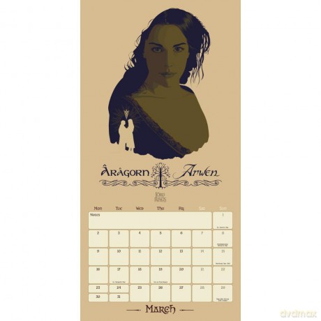 Kalender 2026 - Lord Of The Rings