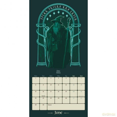 Kalender 2026 - Lord Of The Rings