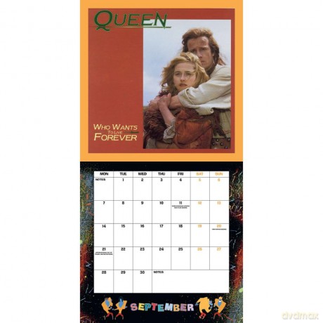 Kalender 2026 - Queen Record Sleeve