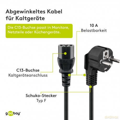 Kaltgerte-Anschl.Kabel 5,0 M