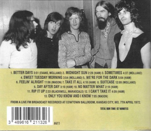 Badfinger: Kansas City 1972: Live Fm Broadcast From Cowtown [CD]