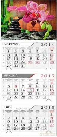 Kalendarz 2015 Trójdzielny Zen GM730 [KALENDARZ]