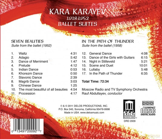 Moscow State Radio And Televis: Karayev Ballet Suites [CD]