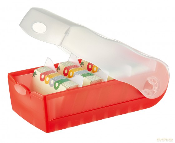 Karteibox Croco rot A7