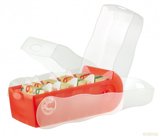 Karteibox Croco rot A7