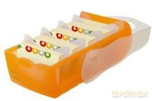 Karteibox Croco, orange, A7