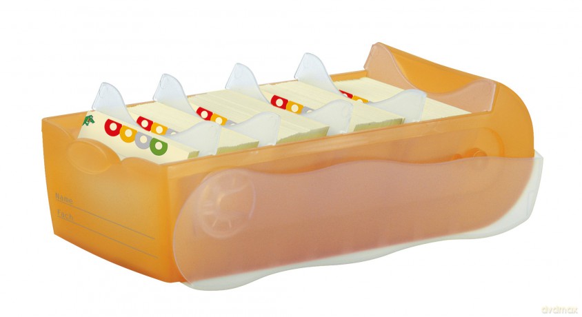Karteibox Croco, orange,a8