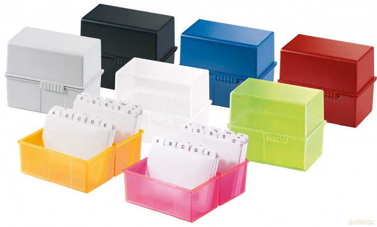 Han: Karteiboxen, A6, blau