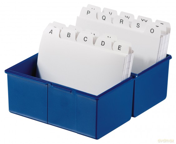Han: Karteiboxen, A6, blau