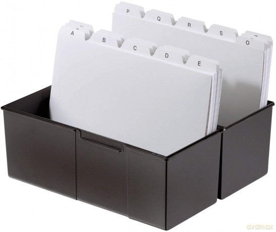Karteiboxen, A6, schwarz