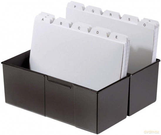 Karteiboxen, A7, schwarz
