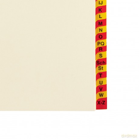 Karton-Reg.,A-Z,A5,24tlg.,HF