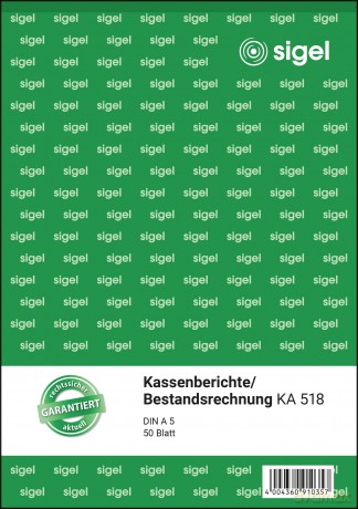 Kassenbericht/Best.,A5,50Bl.