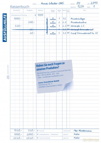 Kassenbuch A4 KP 100Blatt