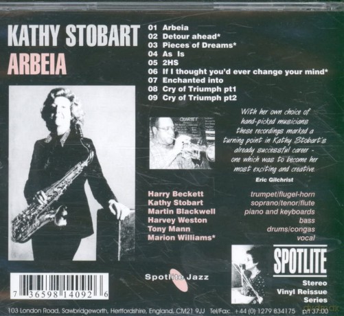 Kathy Stobart Quintet-Arbeia: Kathy Stobart Quintet-Arbeia [CD]