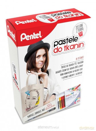 Kredki Pastele do tkanin 7 kolorów z torbą