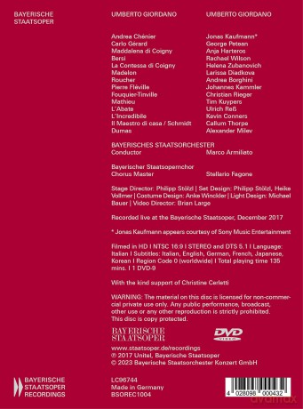 Kaufmann/Harteros/Bso-Giordano - Andrea Chenier [DVD]