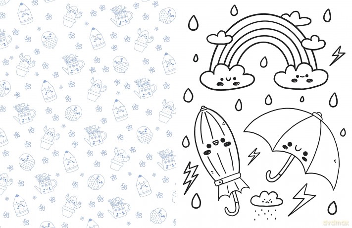Kawaii World Coloring [KSIĄŻKA]