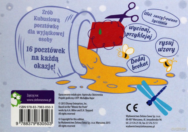 Kubuś Puchatek. Pocztówki na różne okazje - Disney [KSIĄŻKA]
