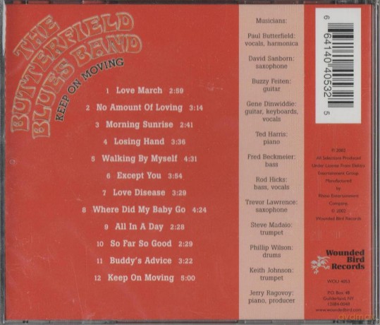 Butterfield Blues Band: Keep On Moving [CD]