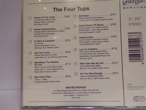 The Four Tops: Keeper Of The Castle - Still Water - Sweet Understandiing [CD]