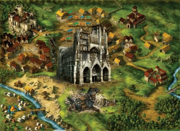 Ken Follett The Kingsbridge 1000piece jigsaw puzzle [KSIĄŻKA]